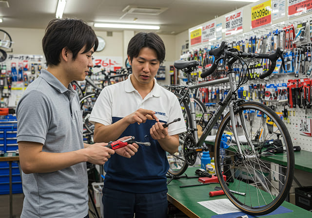 自転車修理できるカインズ店舗