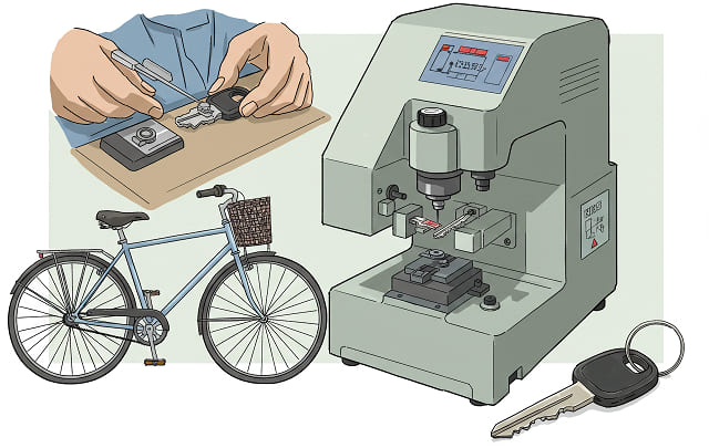 コーナンで自転車の合鍵作成について
