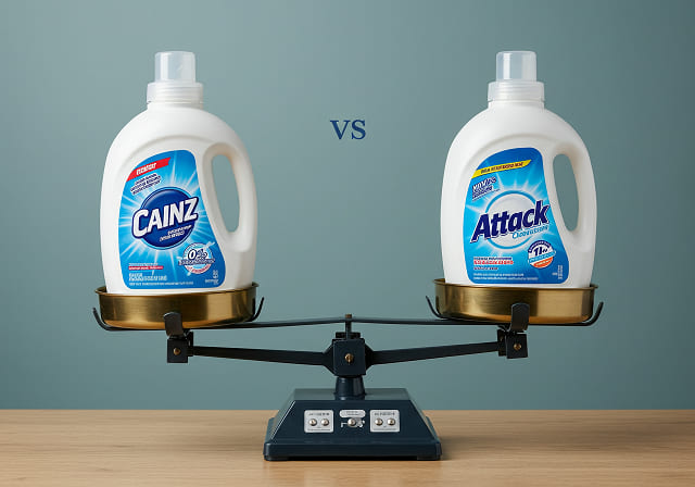 カインズの洗濯洗剤とアタックの比較