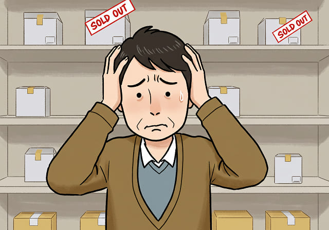 売り切れが発生している現状